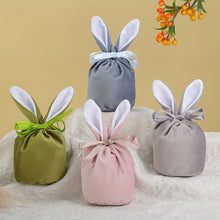 5/10pcs Easter Bunny Rabbit Bags Ears Velvet Bag Gift Box_1