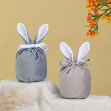 5/10pcs Easter Bunny Rabbit Bags Ears Velvet Bag Gift Box_5