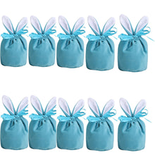 5/10pcs Easter Bunny Rabbit Bags Ears Velvet Bag Gift Box_16