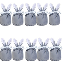 5/10pcs Easter Bunny Rabbit Bags Ears Velvet Bag Gift Box_18