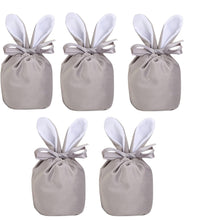 5/10pcs Easter Bunny Rabbit Bags Ears Velvet Bag Gift Box_19