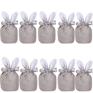 5/10pcs Easter Bunny Rabbit Bags Ears Velvet Bag Gift Box_20