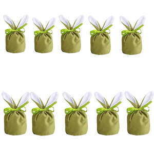 5/10pcs Easter Bunny Rabbit Bags Ears Velvet Bag Gift Box_22
