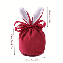 5/10pcs Easter Bunny Rabbit Bags Ears Velvet Bag Gift Box_35