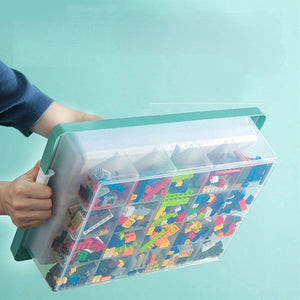 1/2/3 Layer Toy Storage Box With Lid & Grids_10