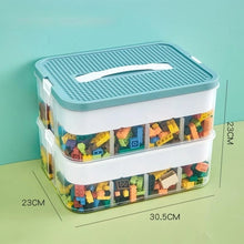 1/2/3 Layer Toy Storage Box With Lid & Grids_19