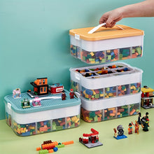1/2/3 Layer Toy Storage Box With Lid & Grids_6