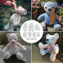 10pcs Memory Bear Template Ruler Set Clothing DIY Craft Kit_10