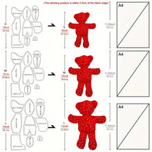10pcs Memory Bear Template Ruler Set Clothing DIY Craft Kit_14