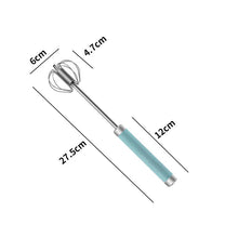 1pcs Portable Stainless Steel Semi-Automatic Rotary Whisk for Home Baking_24