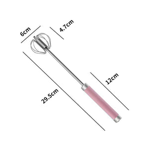 1pcs Portable Stainless Steel Semi-Automatic Rotary Whisk for Home Baking_19