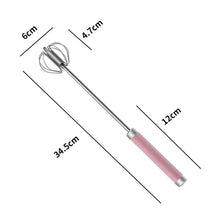 1pcs Portable Stainless Steel Semi-Automatic Rotary Whisk for Home Baking_20