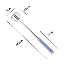 1pcs Portable Stainless Steel Semi-Automatic Rotary Whisk for Home Baking_23