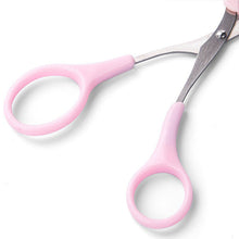 Stainless Steel Eyebrow Trimmer Scissors with Comb Makeup Tool_10