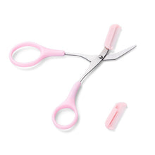 Stainless Steel Eyebrow Trimmer Scissors with Comb Makeup Tool_11