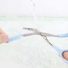 Stainless Steel Eyebrow Trimmer Scissors with Comb Makeup Tool_5
