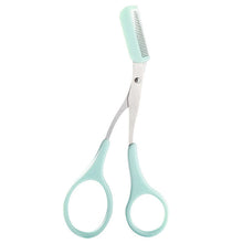 Stainless Steel Eyebrow Trimmer Scissors with Comb Makeup Tool_17