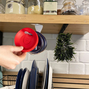 Self-Adhesive Under Cabinet Horizontal Tumbler Lid Organizer_11