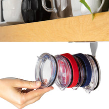 Self-Adhesive Under Cabinet Horizontal Tumbler Lid Organizer_5