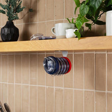 Self-Adhesive Under Cabinet Horizontal Tumbler Lid Organizer_8