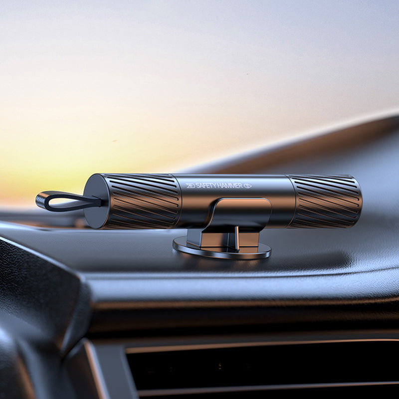 Car Hammer Seatbelt Cutter Window Breaker Emergency Escape Tool_0