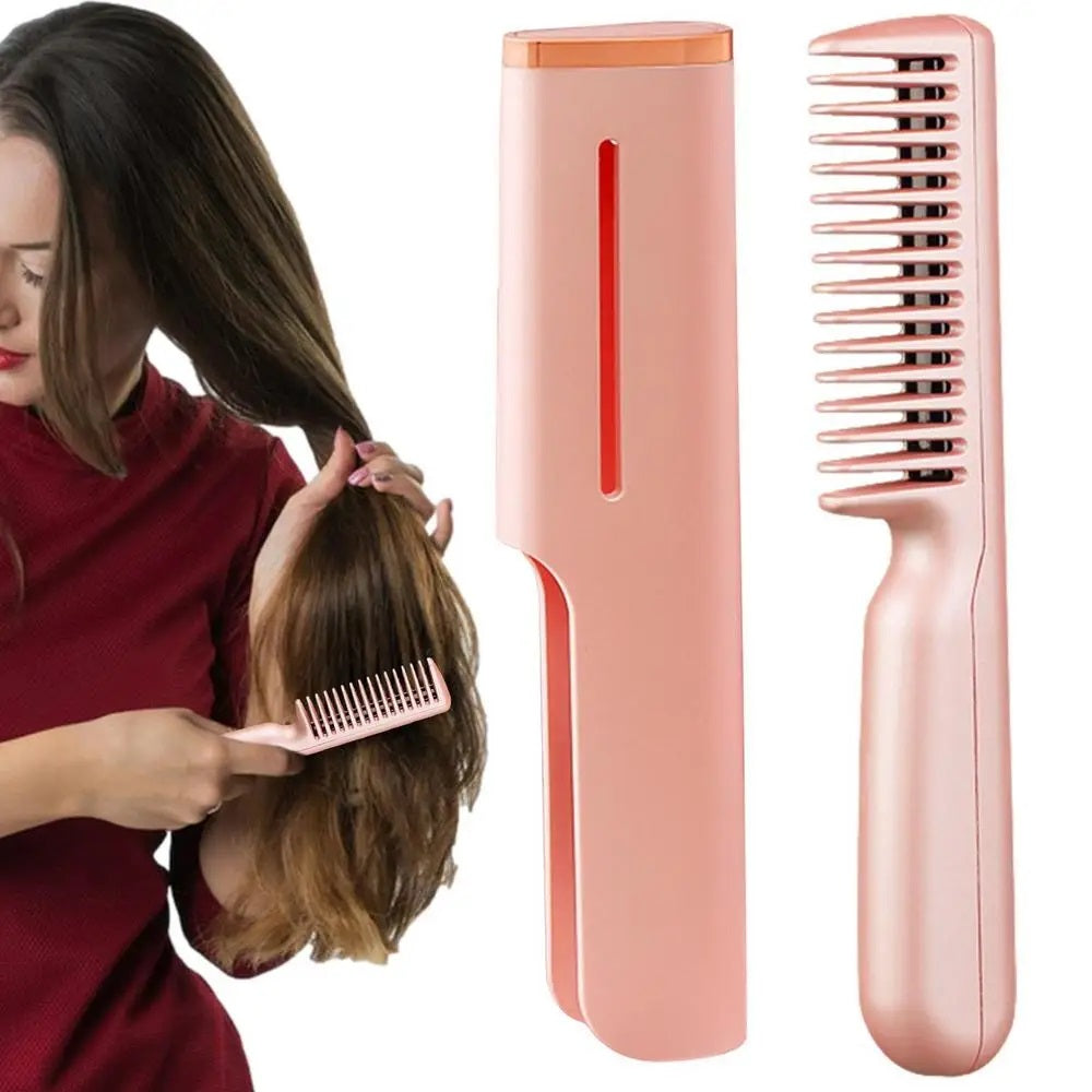 Curling And Straightening Dual-Purpose USB Hair Comb_0