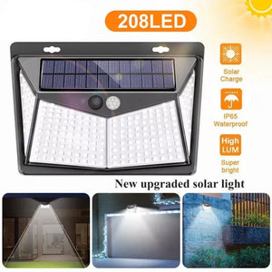 208 LED Solar Powered Motion Sensor Lights