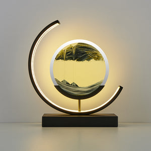 LED 3D Quicksand Table Lamp