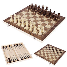 3 in 1 Classic Folding Wooden Chess Set
