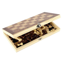 3 in 1 Classic Folding Wooden Chess Set