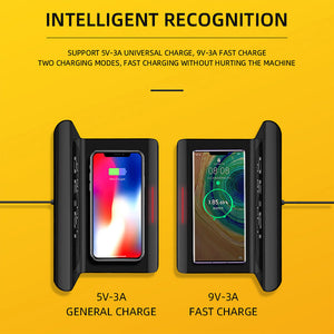 2-in-1 Wireless Charger Docking Station and Digital Alarm Clock