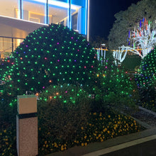 Solar Powered LED Net Mesh Fairy String Light Garland Window Curtain