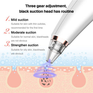 6 Nozzle Electric Acne Pimple Blackhead Remover Pore Deep Cleaner