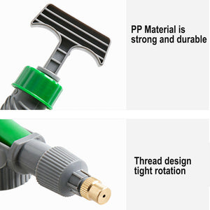 Portable High Pressure Air Pump Manual Sprayer Drinking Bottle Spray Head Nozzle Watering Tool