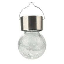 Hanging Solar Cracked Glass LED Ball Light