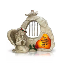 Solar Praying Angel Wind Chime Statue