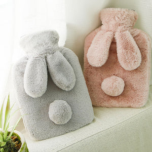 Imitation Rabbit Fur Plush Removable Hot Water Bag