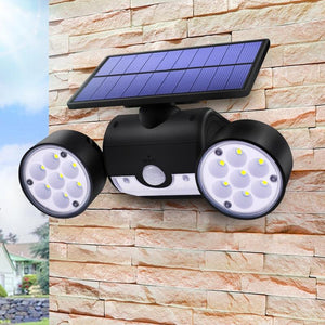 30 LED 360° Rotatable Dual Head Solar Sensor Landscape Garden Security Lights