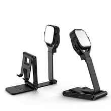 2-In-1 Foldable Desktop Phone Holder with Fill Light