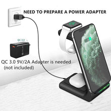 10W 3-In-1 Fast Charge Wireless Charger Dock For iPhone 11 Pro SE2, Apple Watch, AirPods Pro