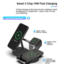 3-in-1 15W Wireless Magnetic Charger