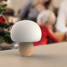 USB Rechargeable Wood Mushroom Night Light