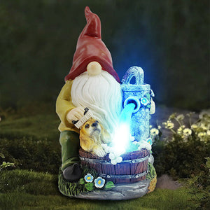 Garden Solar Gnomes Statues