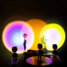 LED Rainbow Projection Desk Lamp