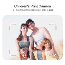1080P 2.4 inch rechargeable Kids Printing Camera