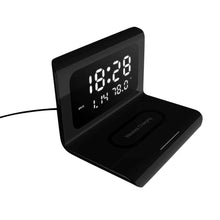 2-in-1 Wireless Charger Docking Station and Digital Alarm Clock