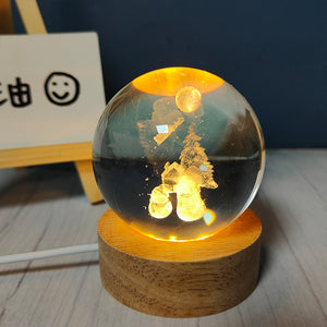 6cm 3D Crystal Ball LED Light
