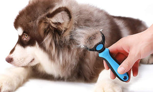 Wide Double Sided Comb Pet Fur Detangler Brush
