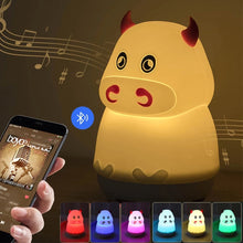 USB Rechargeable Silicone Animal Night Light and BT Speaker