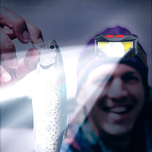 Outdoor Rechargeable Head lamp Flashlight with Red Light